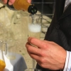 KIELISZKI DO SZAMPANA wina PLASTIKOWE 100 ml na stópce 8szt OZDOBA